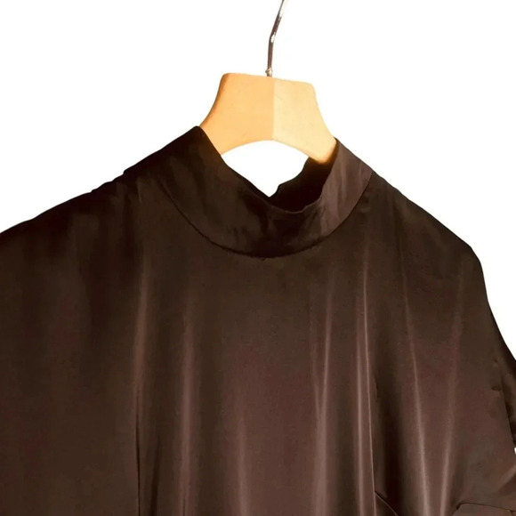 Nasty Gal High Neckline Feeling Fine Satin Dress - Picture 7 of 16